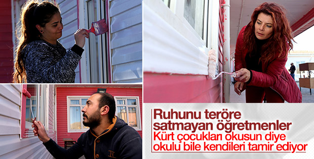 Öğretmenler, öğrencileri için inşaat ustası oldular