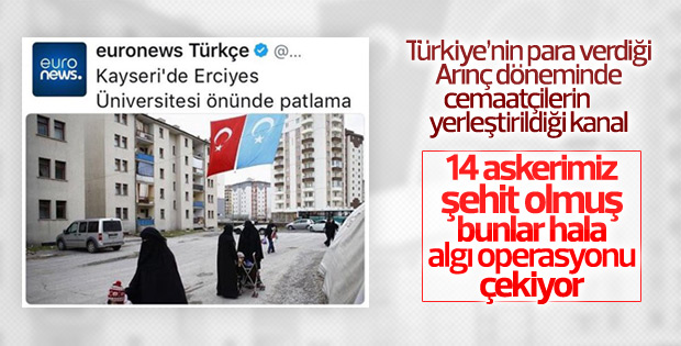 Euronews Kayseri saldırısında bile algı peşinde