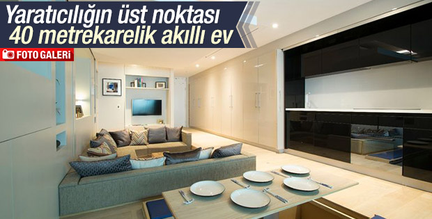 Tasarım harikası 40 metrekarelik ev