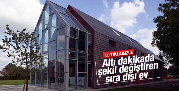 İngiltere'de üstü açılan ev tasarlandı