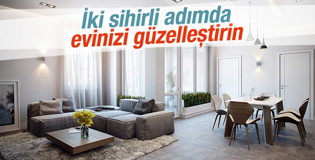 İki adımda evinizi güzelleştirin