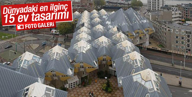 Dünyadaki 15 ilginç ev tasarımı