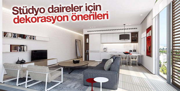Stüdyo evler için dekorasyon fikirleri