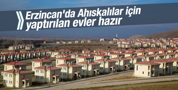 Ahıskalı ailelerin Erzincan'daki evleri hazır