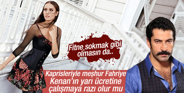 Fahriye Evcen Kenan İmirzalıoğlu'nun yarı ücretini alacak