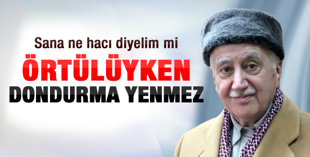 Eygi'den dondurma yiyen başörtülülere tepki