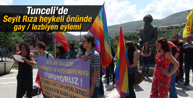 LGBTİ üyeleri Tunceli'de yürüdü