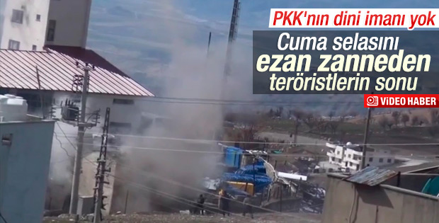 Ezanla selayı karıştıran PKK'lıların planı bozuldu