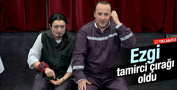 Ezgi Mola tamirci çırağı oldu