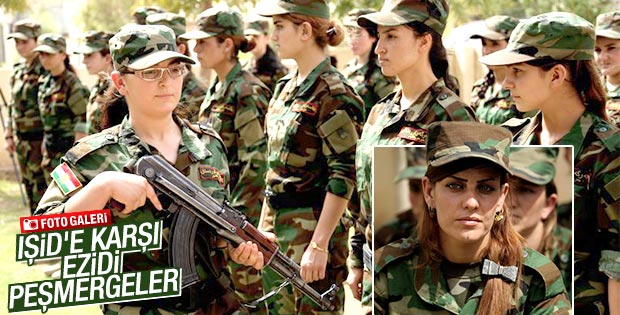 Ezidi kadınlar IŞİD'e karşı silahlandı