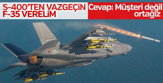 ABD Heyeti'ne F-35 için 'ortağız' karşılığı verildi