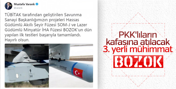 SİHA'lara yeni yerli mühimmat