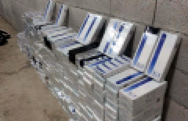 Nizip'te 4 bin 500 paket kaçak sigara ele geçirildi