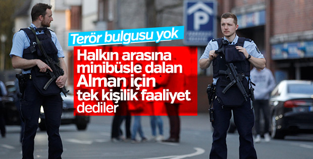 Almanya Münster saldırısı için terör değil dedi
