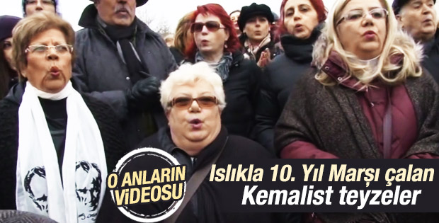 Islıkla 10. Yıl Marşı rekor denemesinin görüntüleri