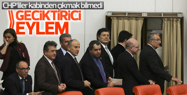 CHP'den Meclis'te yavaşlatma eylemi