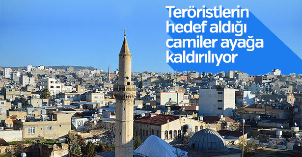 Teröristlerin hedef aldığı camiler ayağa kaldırılıyor