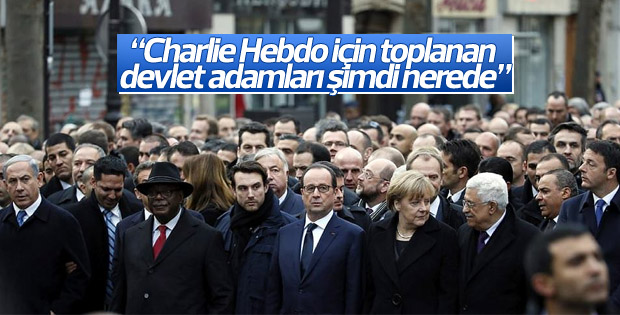 Paris'te Halep protestosu