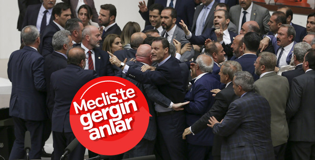 TBMM'de yeni vekiller arasında ilk gerginlik