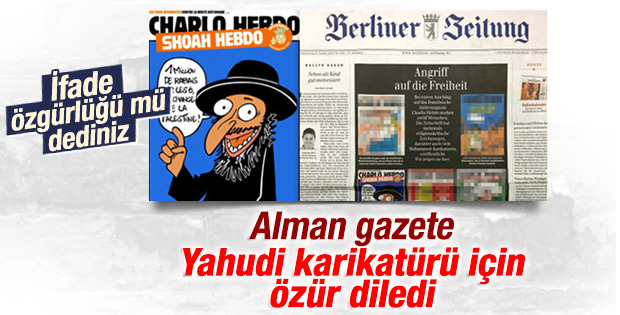 Alman gazete Yahudi karikatürü için özür diledi