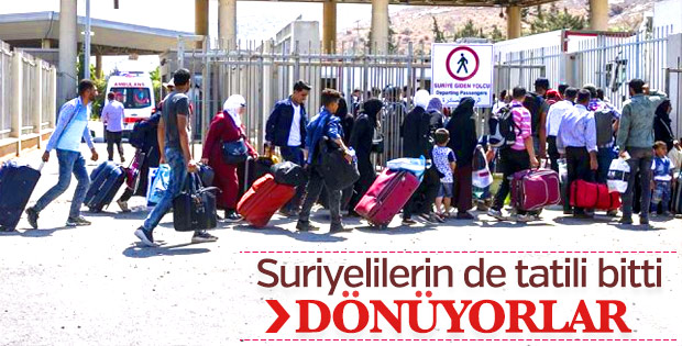 Suriyelilerin bayram dönüşü başladı