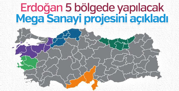Mega Endüstri Bölgeleri kuruluyor