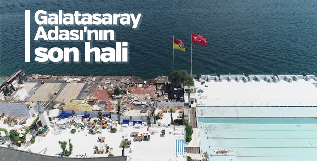 Galatasaray Adası’nda son durum havadan görüntülendi