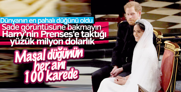 Prens Harry ve Meghan Markle evlendi
