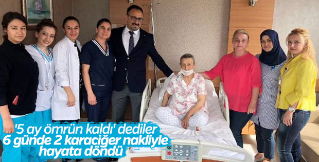 Ankara'da yaşlı kadın 2 karaciğer nakliyle hayata tutundu