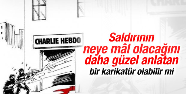 Karikatürist Carlos Latuff Paris'teki saldırıyı çizdi