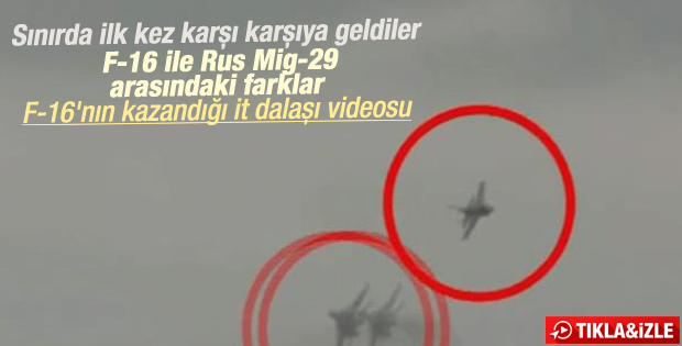 F-16 savaş uçakları ile Rus Mig-29'lar arasındaki farklar