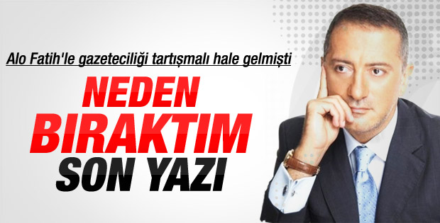 Altaylı'dan neden mi istifa ettim yazısı
