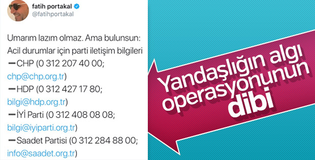 Fatih Portakal'dan oylar çalınıyor algısı