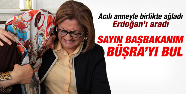 Fatma Şahin acılı anneyle birlikte gözyaşı döktü İZLE