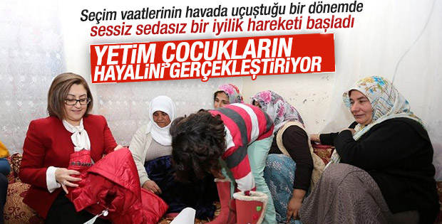 Fatma Şahin 991 yetim çocuğun hayalini gerçekleştirdi