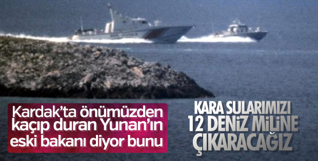 Kocyas: Yunanistan kara sularını 12 mile çıkarmaya hazır