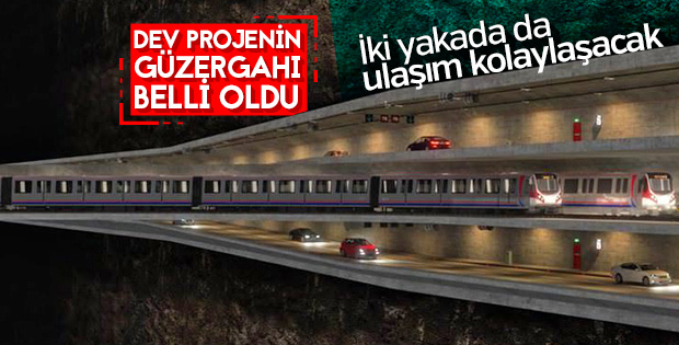 3 katlı büyük İstanbul tünelinin güzergahı belirlendi