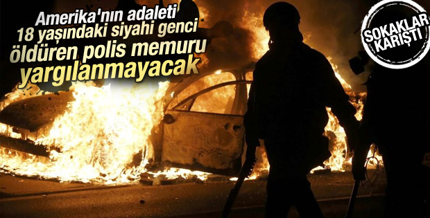 ABD'de siyahi genci öldüren polis yargılanmayacak İZLE