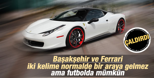 Başakşehirsporlu Zeki Korkmaz'ın Ferrari'si çalındı