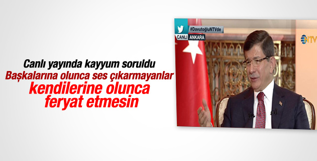 Başbakan Davutoğlu NTV'de konuştu