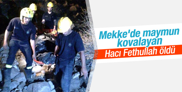 Türk hacı adayı hırsız maymunu kovalarken öldü