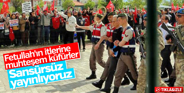 Vatandaşlardan FETÖ'cülere küfürlü tepki