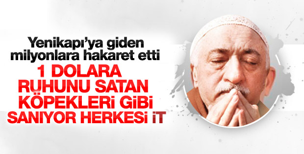 FETÖ darbeyi püskürten vatandaşlara hakaret etti