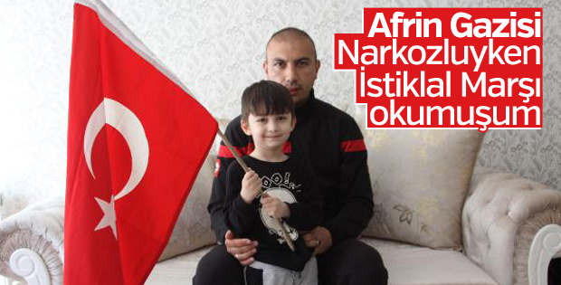 Narkozluyken İstiklal Marşı okuyan Uzman Çavuş