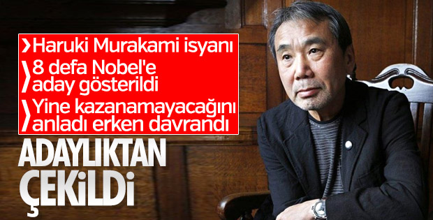 Haruki Murakami Alternatif Nobel Ödülü'nden çekildi 