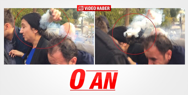 Figen Yüksekdağ'ın kafasına biber gazı isabet etti