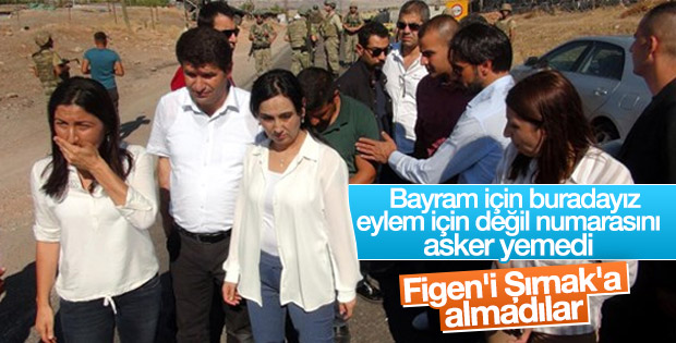 Figen Yüksekdağ Şırnak'a alınmadı