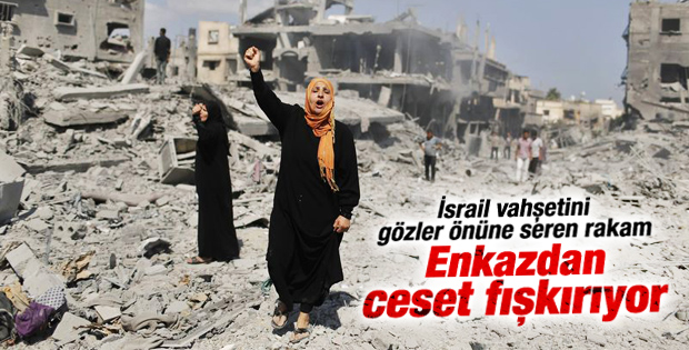 Filistin hükümeti: Enkazdan 85 ceset çıktı