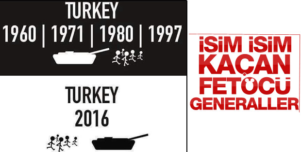 Firar eden general ve amirallerin isimleri