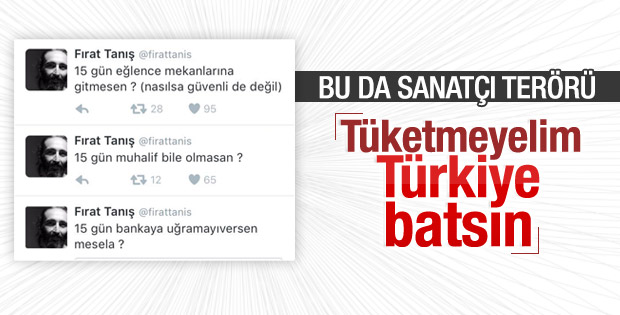 Fırat Tanış'ın tweet'leri tepki çekti